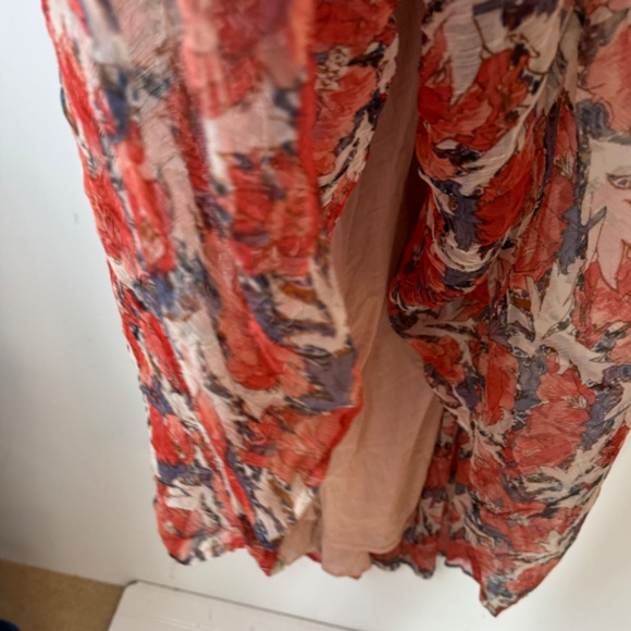 Mes Demoiselles Paris Cetina Maxi Floral Boho Chiffon Dress 42 Large - Picture 7 of 13